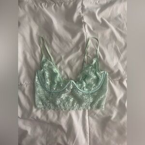 Victoria’s Secret - Underwire Balconette Lace Bra - 34C - Mint